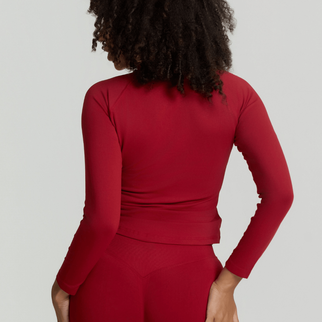 Chaqueta Zip | Cherry Red