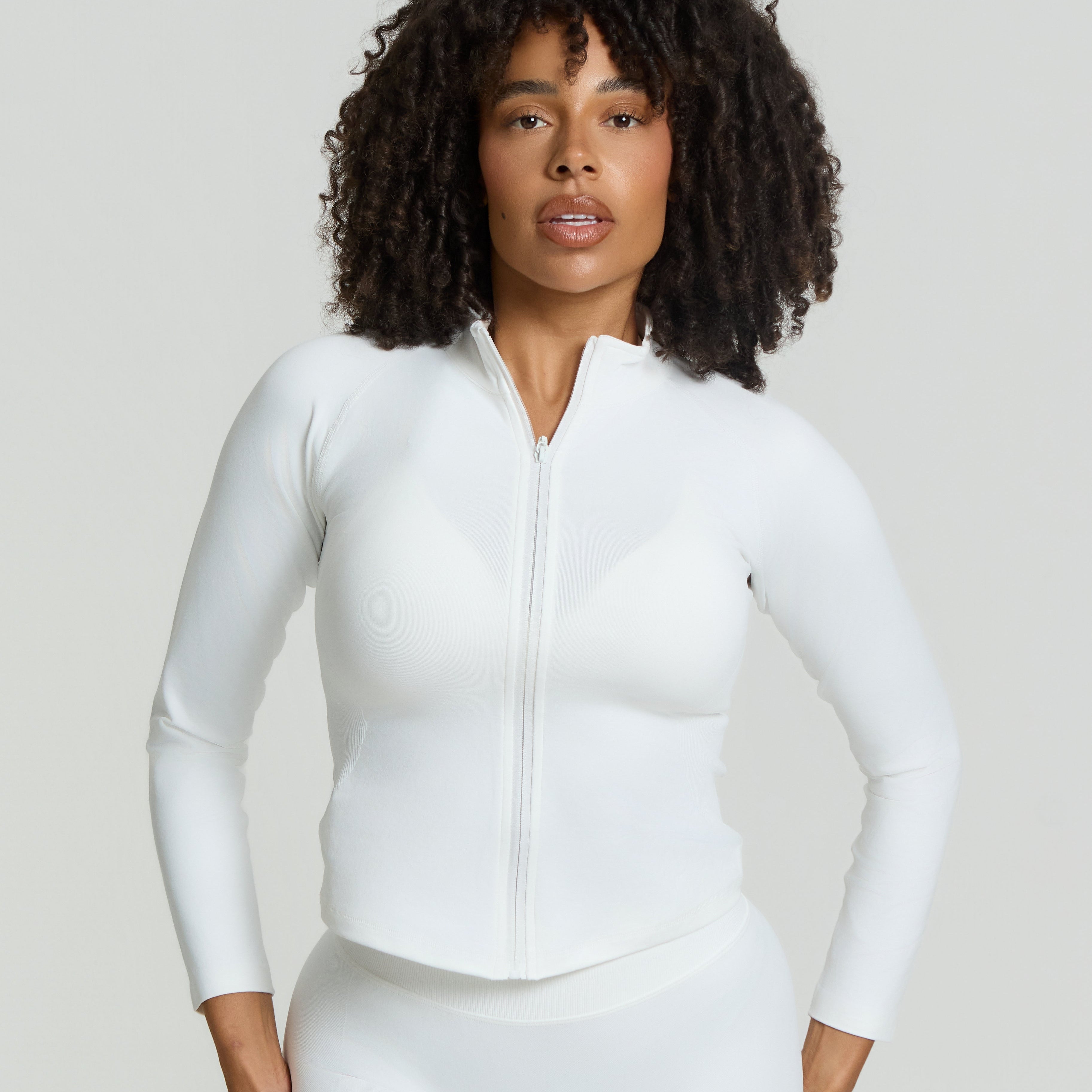 Chaqueta Zip | White