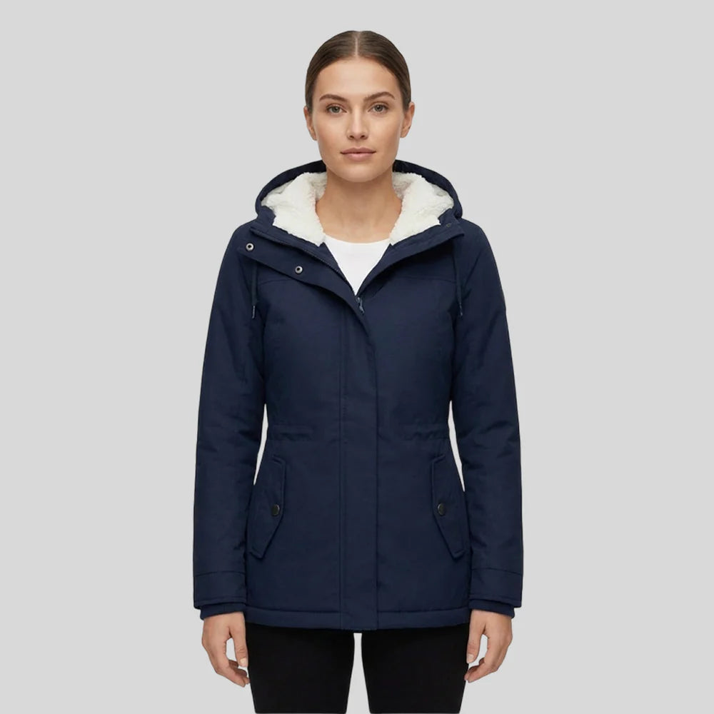 Elegante chaqueta impermeable