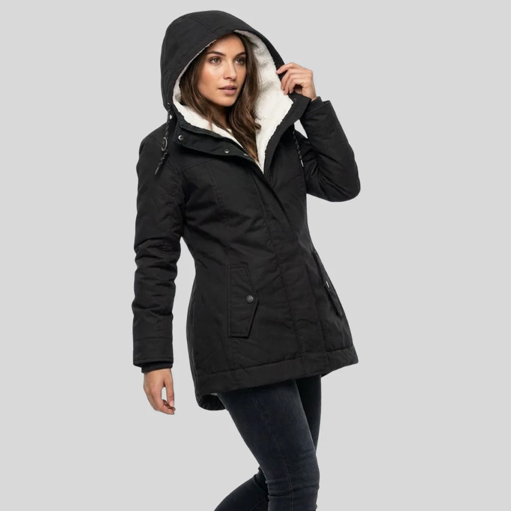 Elegante chaqueta impermeable