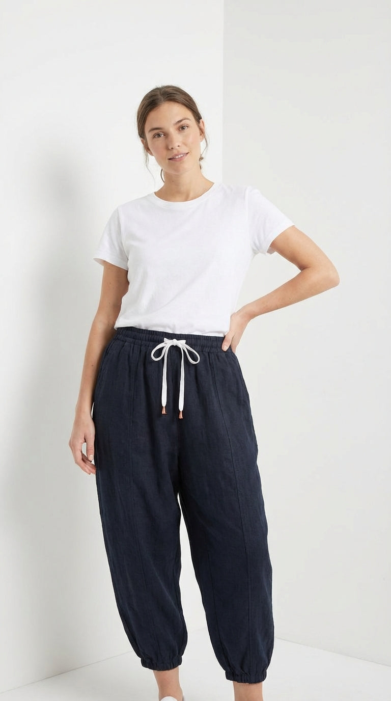 Pantalón confort de algodón Mujer