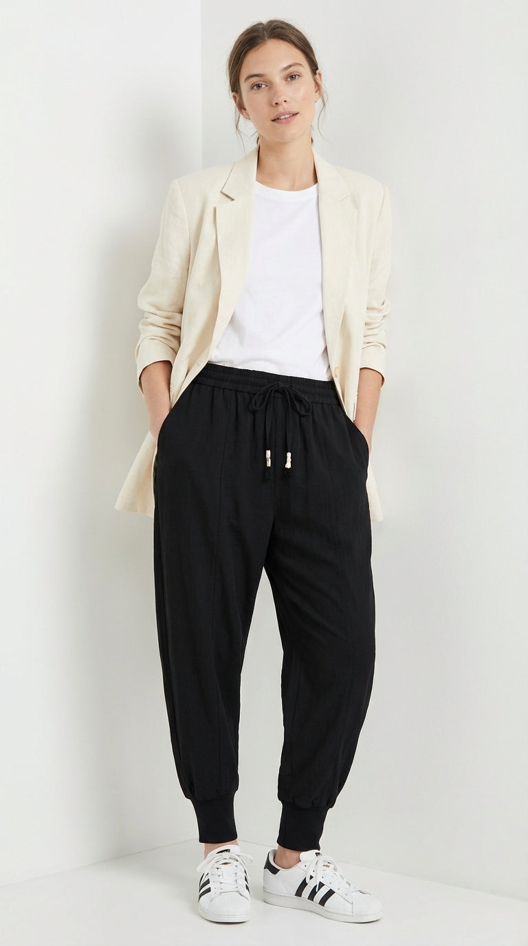 Pantalón confort de algodón Mujer