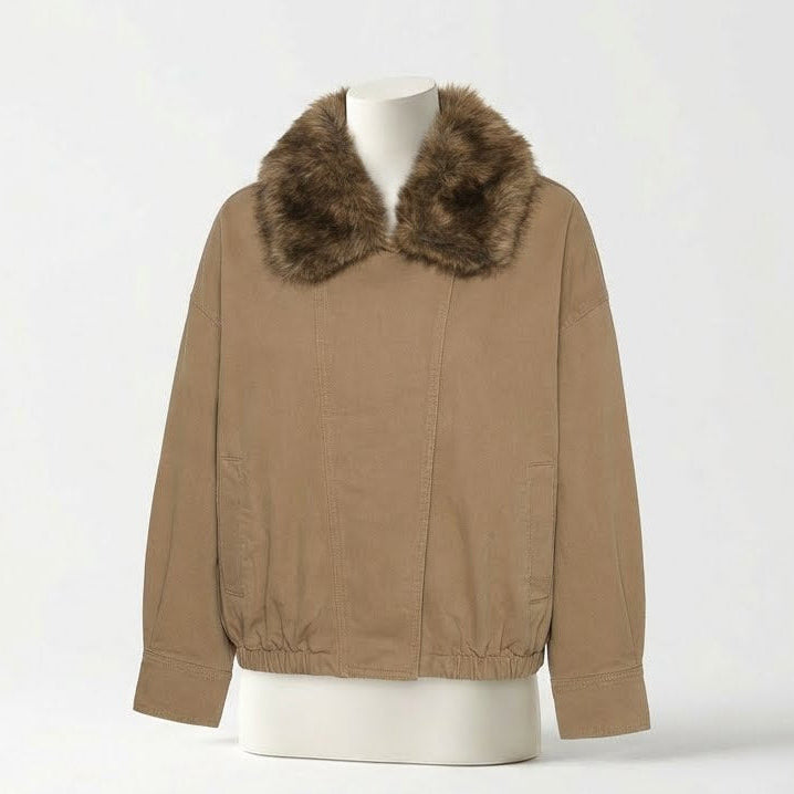 Chaqueta Bomber con pelo