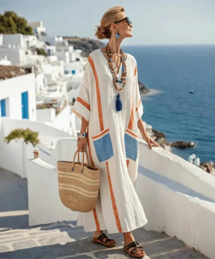 Vestido Mediterráneo Fluido