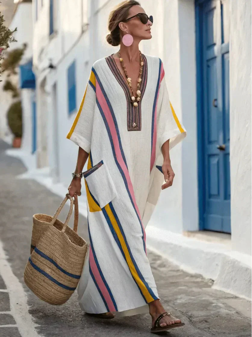 Vestido Mediterráneo Fluido