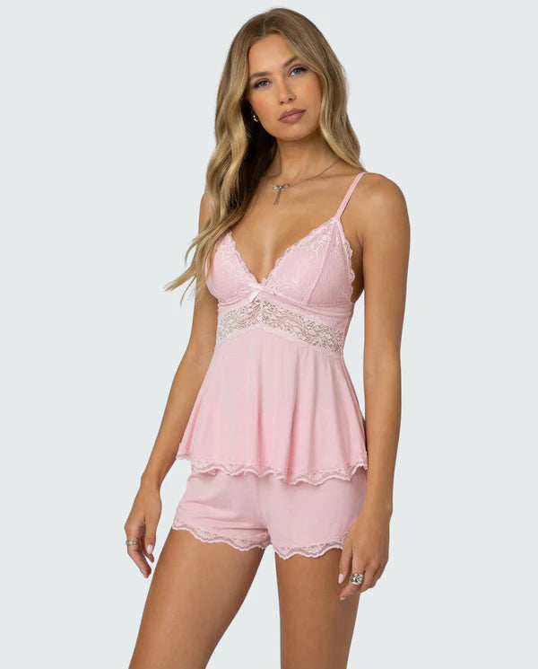 Conjunto de encaje Midnight Kiss