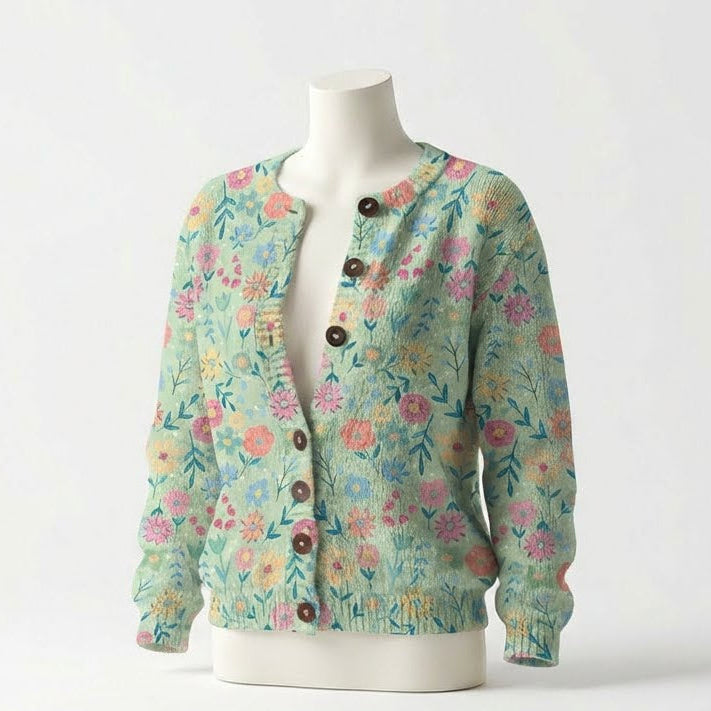 Jersey Floral de Punto Suave