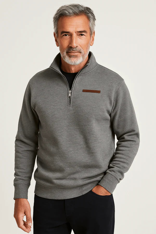 Sudadera informal de polar para hombre