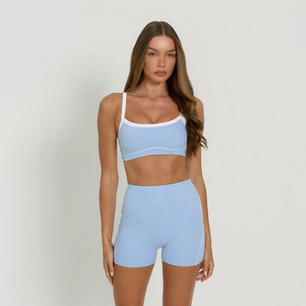 Conjunto Top y Shorts | Sky Blue