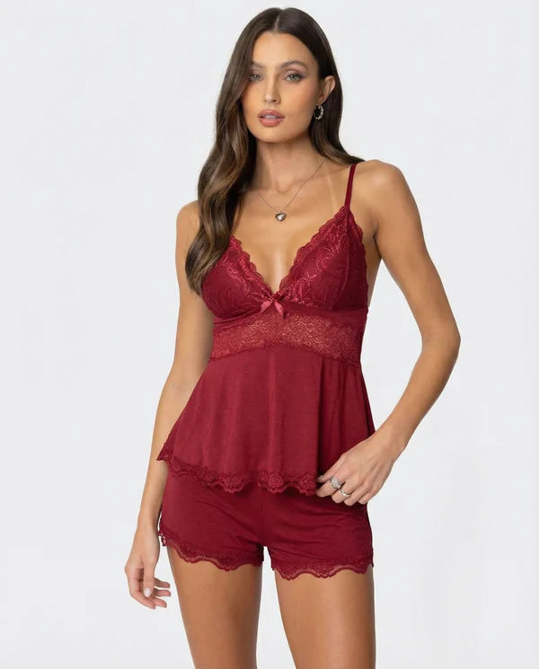 Conjunto de encaje Midnight Kiss