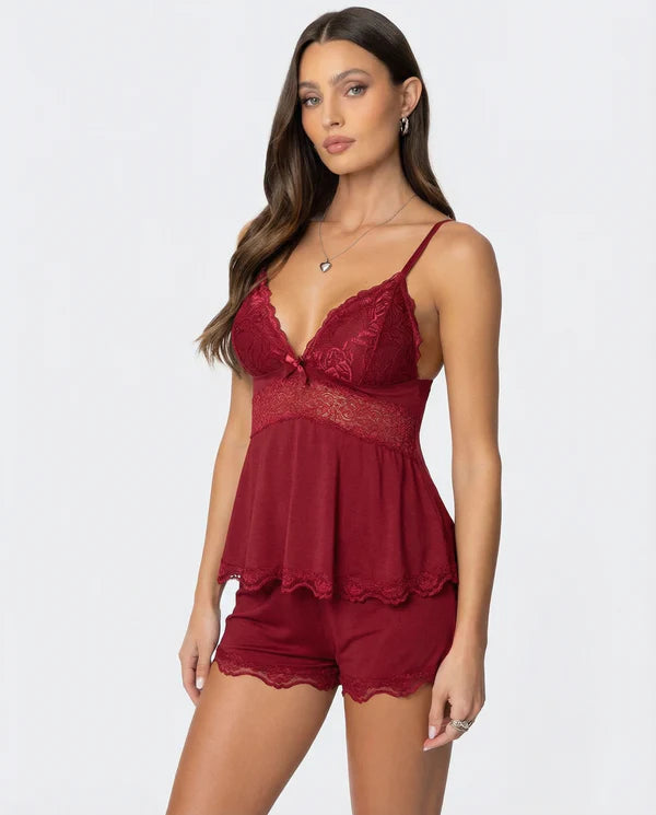 Conjunto de encaje Midnight Kiss